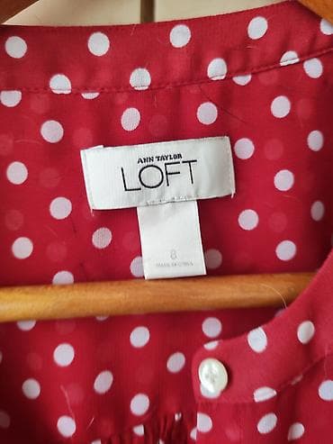 ps bluze zenske: ANN TAYLOR LOFT bluza – tačkasti dezen - Model: ženska bluza sa — 2