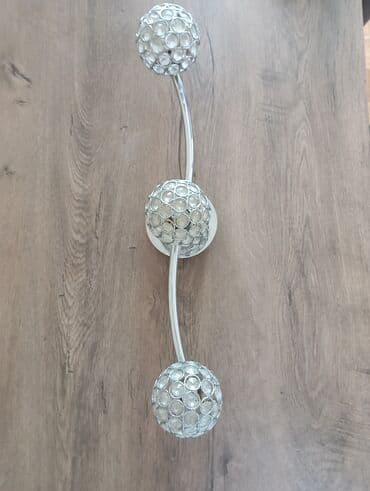 rm led rasveta: Chandelier, color - Silver, Used — 2