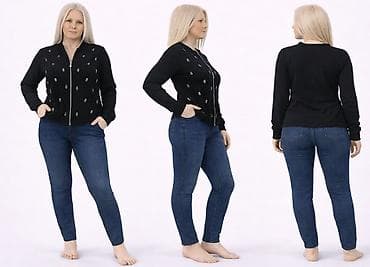 pamucni sakoi: Svilena jakna sa ukrasima Uvoz Francuska Idealane za proleće Odgovara — 3