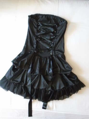 helanke od vestacke koze: Color - Black, Evening, Without sleeves — 8