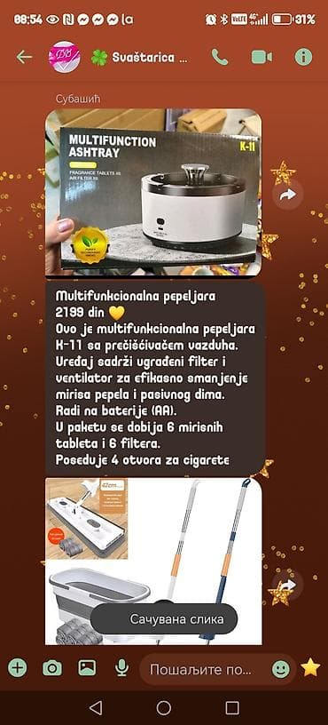 Women's Clothing: Multifunkcionalna pepeljara. Cena 2300 din. Ovo je multifunkcionalna — 2