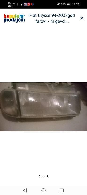 Fiat Ulysse farovi i migavci (1994–2002) - Prednji svetlosni sklopovi