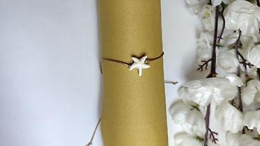 swarovski nakit prstenje: Minimalistička narukvica sa morskom zvezdom - Privjesak: bela morska — 2