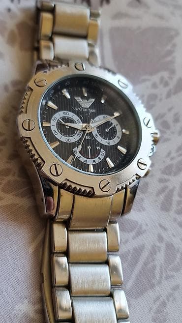 back sat: Muški analogni ručni sat „WATCH TIME” sa hronograf stilom - Kućište i — 5