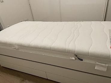 proizvodi od metala: Dečiji/pomocni krevet sa fiokom na izvlačenje + dušek - Model: IKEA — 2