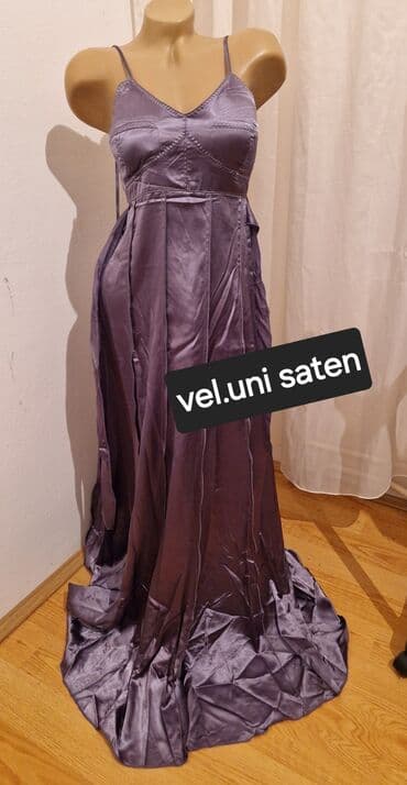 haljine sečene ispod grudi: 9Fashion Woman M (EU 38), bоја - Ljubičasta, Večernji, maturski, Na bretele — 1