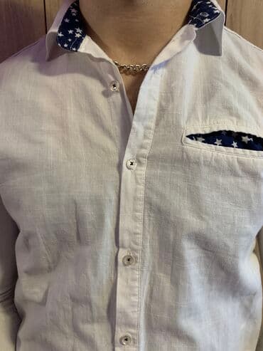 metro obuca muska: Armani Jeans-Original muska kosulja-bela boja-Slim Fit — 7