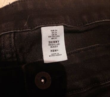 push up pantalone: H&M skinny farmerke 54 org Odlične uske tegljive farmerke crni — 8