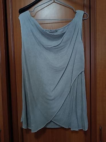 Asimetrična ženska bluza bez rukava - Materijal: lagana, meka