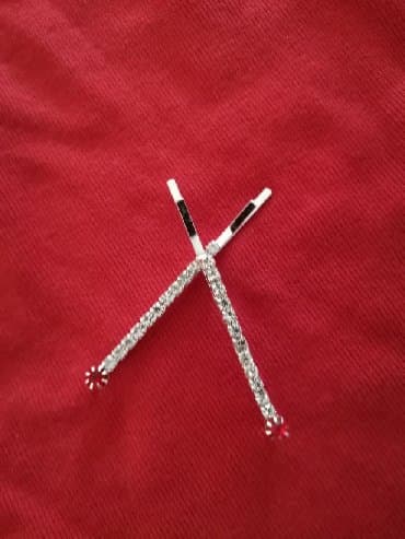 srebrna torbica sa cirkonima: Hairclip, color - Silver — 2