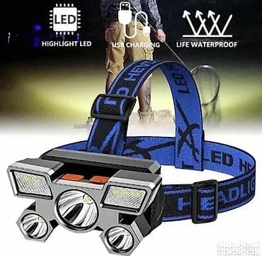 Praktična i snažna LED čeona lampa sa 5 LED dioda, idealna za rad