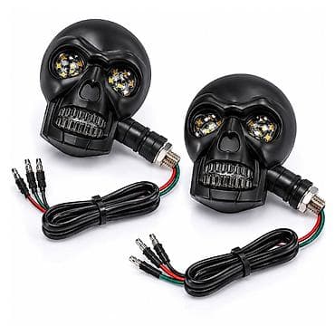 Led migavci za motor + dnevno svetlo kosturska glava Dimenzije na