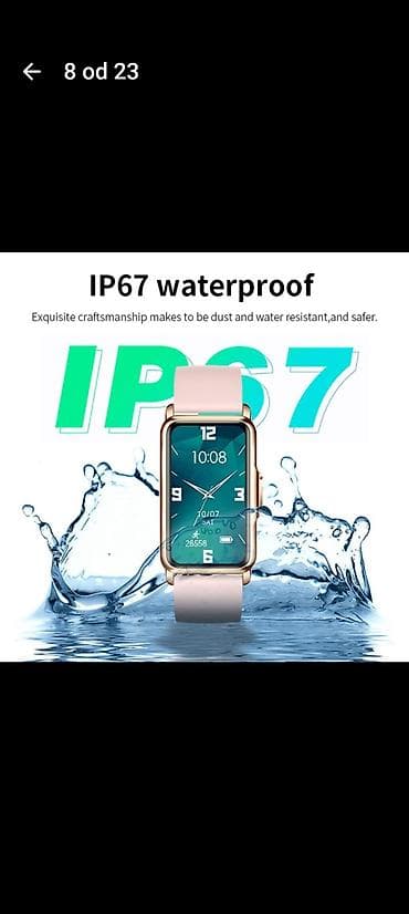 picard torbice cene: Pametni sat LIGE – elegantan pravougaoni dizajn sa 1.47" TFT HD — 7