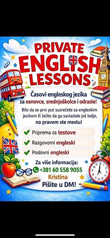 oglasi za posao beograd dnevna isplata: Privatni časovi engleskog jezika - Za osnovce, srednjoškolce i — 1