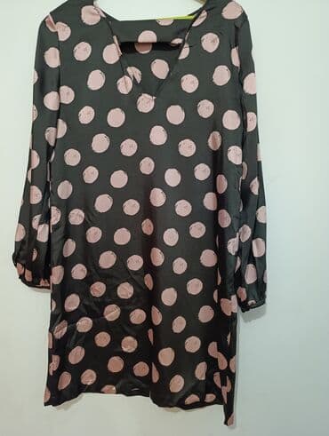 leprsava haljina: Mango M (EU 38), color - Black, Long sleeves — 8