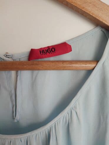 hugo kosulje: Hugo Boss, M, Poliester, Jednobojni, bоја - Svetloplava — 2