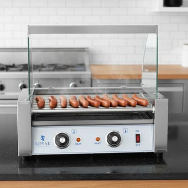 sporet elektricni polovan: Hot Dog Roller, električni – NOVO Broj grejnih šipki: 9 Temperatura — 1