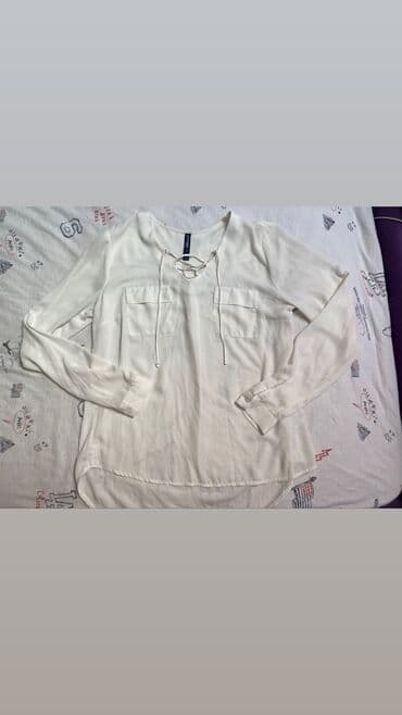 Women's Clothing: Bela košulja, udobna, prijatna za nošenje, nosiva, dobro očuvana — 3