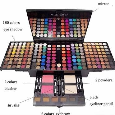 lidl puder: 03. Sminka Kofer sa sminkom Paleta sminke Set sminke 194 boje — 5