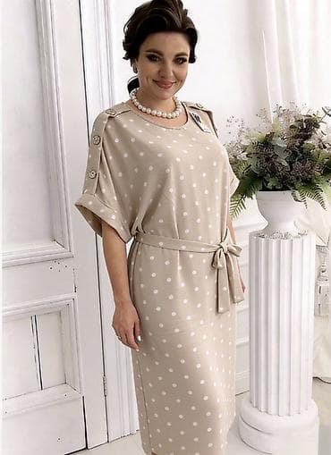 zelena maskara: ✅Haljina na tufne sa pojasom
✅2000 din 
Velicina do
Xxl — 4