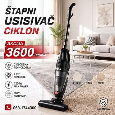 Štapni usisivač KENO – Ciklon - Ciklonska tehnologija za snažno i