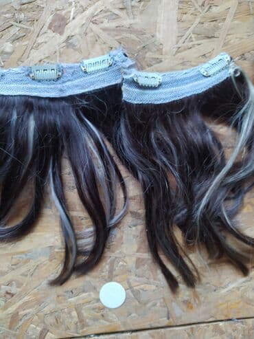 Sweatpants: Prodajem prirodnu kosu,set klipsi . set sadrži ;dva puta po jednu — 8