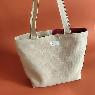torbe od platna: Platnena tote torba – patchwork dizajn - Ručno šivena torba od — 3