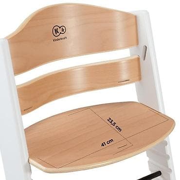 beli zenski kompleti: Kinderkraft STOLICA ZA HRANJENJE 2u1 ENOCK Natur+White Šifra — 5
