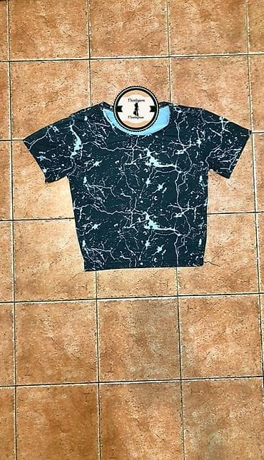 Muška kratka majica sa zanimljivim “mermer” uzorkom. - Boja: tamna