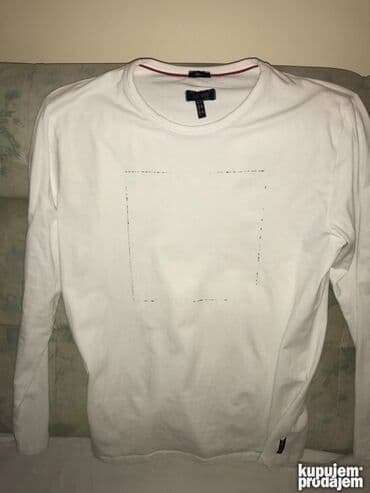 ARMANI duks L 98% cotton 2% elastin Ramena 48cm 75cm rukav 65cm