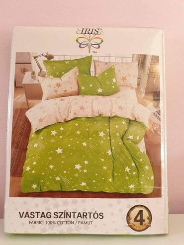 komoda sa kliznim vratima: Singl posteljine 4 dela Jorganska 140x200 Carsav jednobojan sa gumom — 2