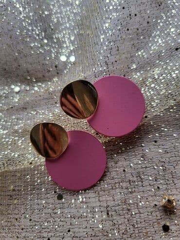 prsten sa srcem: Screwback earrings, Material: Stainless steel, Ceramic — 1