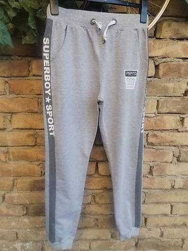 helanke za kosarku: PL - Children`s sweatpants bоја - Siva — 4