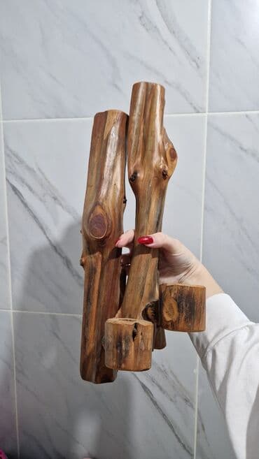 Svećnjak, bоја - Braon, Upotrebljenо — 2
