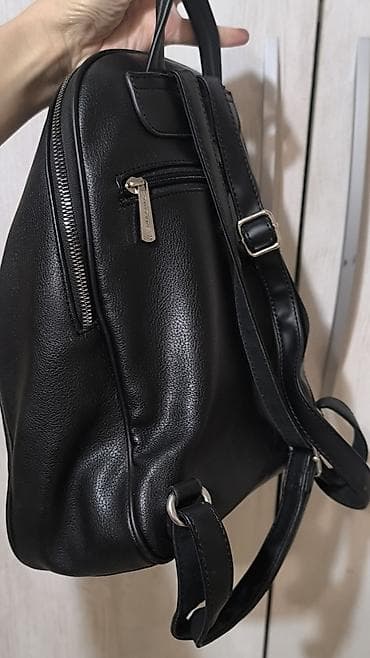 p. s. fashion kaputi: Crni ženski ranac – kompaktan i praktičan - Materijal: eko koža sa — 3