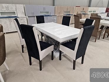 trpezarijske stolice krusevac cena: Trpezarijski set – sto sa 6 stolica - Moderan pravougaoni sto sa — 8
