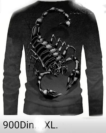 springfield majice: Long sleeves T-shirt, L, XL, color - Grey, Polyester — 4