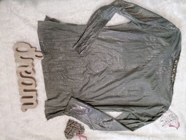 pamučne haljine tunike: Nova Italy bluza /kosulja M/L Ramena 40cm Pazuh 53cm Duzina 64cm — 2