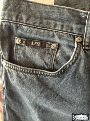 hugo duksevi zenski: Originalne Hugo Boss farmerice 36 100% cotton Polustruk 49cm duzina — 2