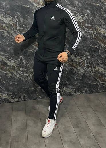 muške zimske jakne c a: Adidas muška trenerka komplet ravna nogavica Novo Mokra likra — 1