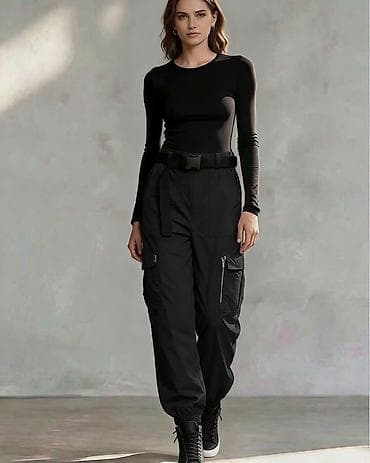 step helanke: Ženske cargo pantalone sa pojasom

Pantalone: 2200 dinara — 3