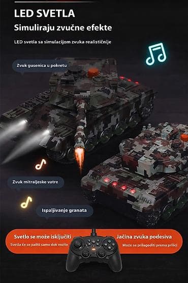 fisher price kocke: Nov RC tenk. Može da se kreće napred, nazad, levo. desno, da mu se — 9