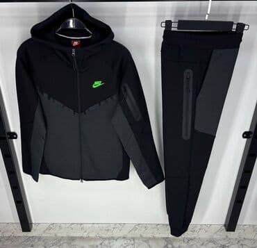 crno sivi tech fleece: Komplet, 2XL (EU 56), L (EU 52), M (EU 50), Nike, bоја - Šareno, Flis — 9