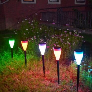 bastenske nadstresnice: Solarne Lampe u Boji NOVO Bastenske Lampe 6 Kom. AKCIJA Cene nisu — 3