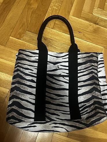 poklon za vaspitačice: Torba Sugarfree – zebra print - Model: shopper/tote - Brend — 1