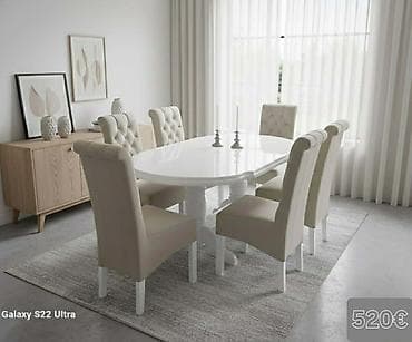 stari stilski namestaj: Trpezarijski setovi stolova i stolica, više modela. Detalji dizajna i — 1