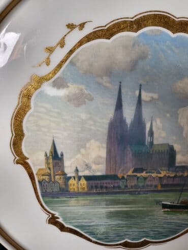 Musical Instruments: Tanjir KPM 1924 godina,dekorativni Julius Menzela,rucno oslikan. Sve — 8