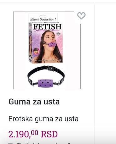 Erotska loptica za usta dami - nova na lalafo.rs Erotska loptica za usta dami - nova