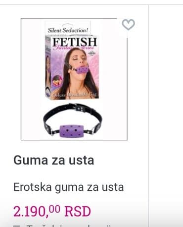 gel za potenciju u dm u: Erotska loptica za usta dami - nova — 1