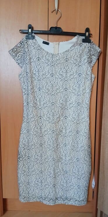 svilene spavacice sa ogrtacem: M (EU 38), color - Multicolored, Cocktail, Short sleeves — 1